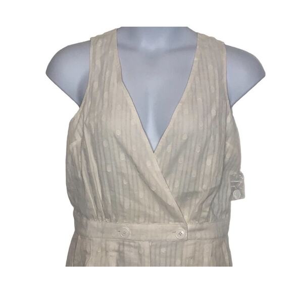 ModCloth Easy Go Sleeveless Cotton Faux Wrap Romper NWT size Large - Picture 5 of 16